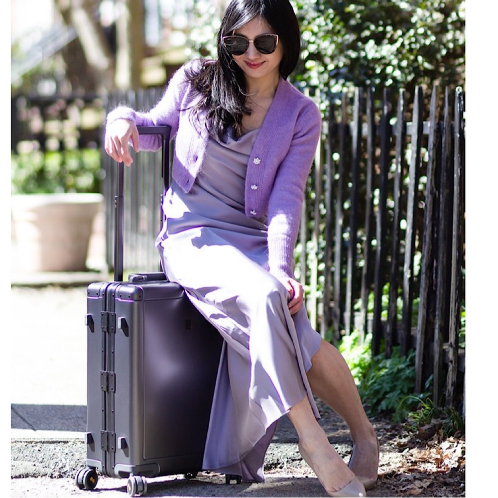 NWT Zara Lilac Purple Alpaca Cropped Long Sleeve Cardigan Sweater - Small - Picture 4 of 7
